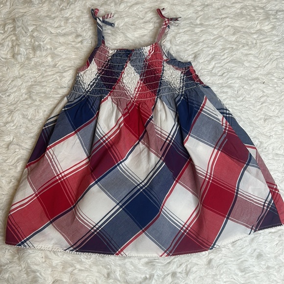 Old Navy Red, White, And Blue Forth Of July Plaid Dress Set - Picture 7 of 9